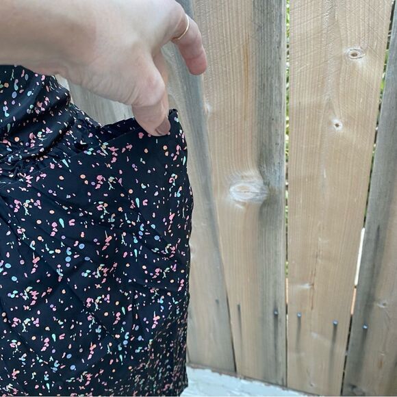 Anthropologie Myne silk printed sweetheart strapless mini dress size 4 - Picture 11 of 12